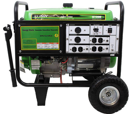 Lifan ES8100E Energy Storm 7500W/8100W Electric Start Generator Manufacturer RFB