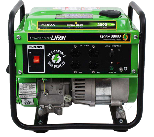 Lifan ES2000 Energy Storm 1400W/1600W Inverter Generator Open Box (Never Used)