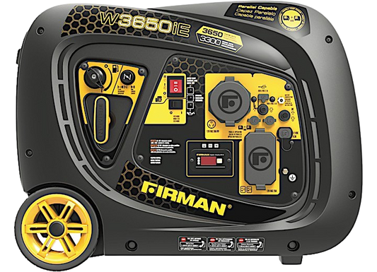 Firman W03382 30 Amp 3300W/3650W Electric Start Parallel Ready Gas Inverter Generator New