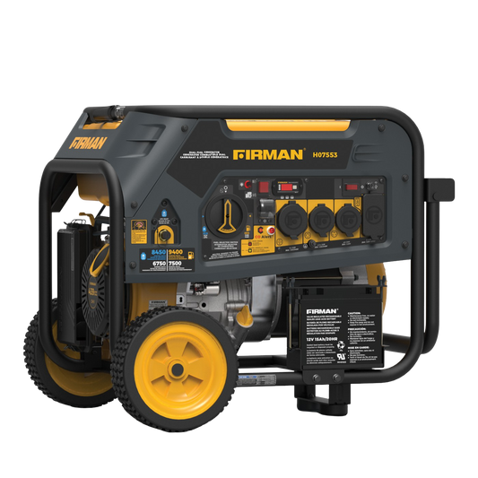 Firman H07553 Hybrid 7500W/9400W Electric Start Dual Fuel Gas Propane Generator Manufacturer RFB